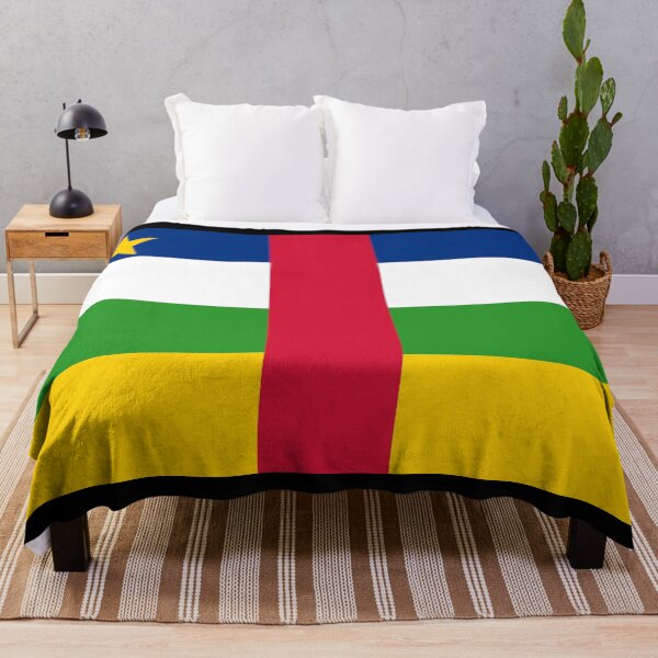 Item preview, Central African Republic Flag: Unity and Peace in Colors designed and sold by communedesigns.