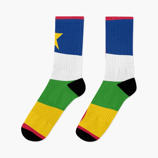 Item preview, Central African Republic Flag: Unity and Peace in Colors designed and sold by communedesigns.