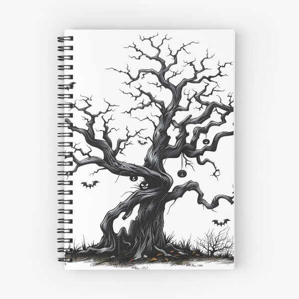 Item preview, Scary Halloween Tree designed and sold by wordflowgames.
