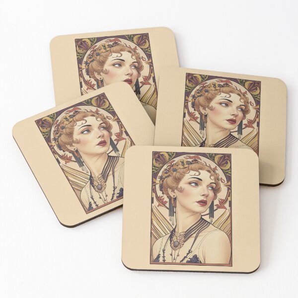 Item preview, Art Deco Female Illustration designed and sold by Angry Swan Designs.