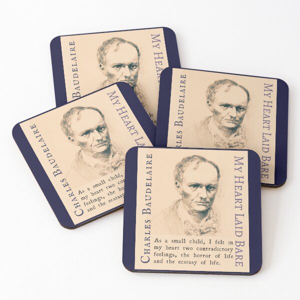 Item preview, Charles Baudelaire: As a small child, I felt in my heart two contradictory feelings, the horror of life and the ecstasy of life. designed and sold by artbleed.