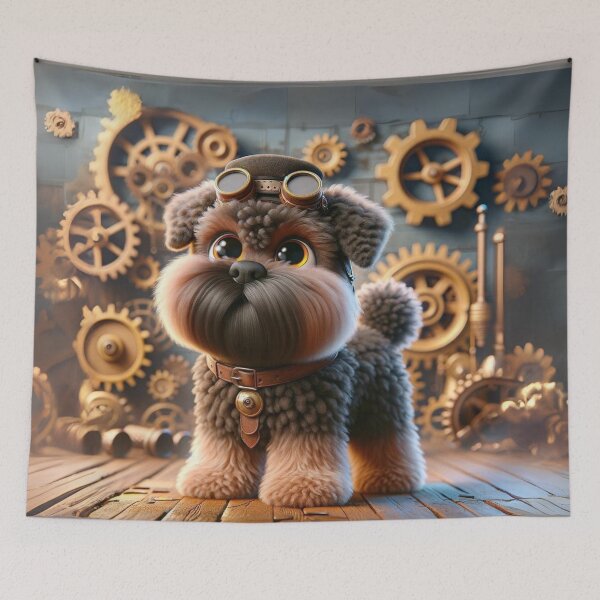 Item preview, Steampunk Bouvier Des Flandres designed and sold by Sillytoe.