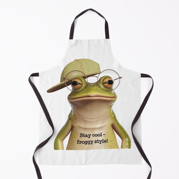 Item preview, Frog with Glasses and Cap – Froggy Fun designed and sold by Petpixy.