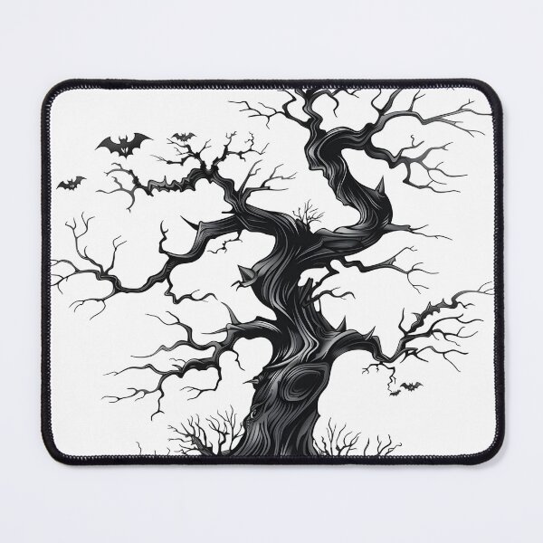 Item preview, Scary Black Halloween Tree designed and sold by wordflowgames.