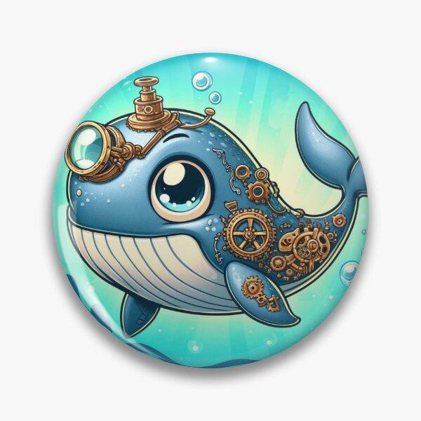 Item preview, Steampunk Bowhead Whale designed and sold by Sillytoe.