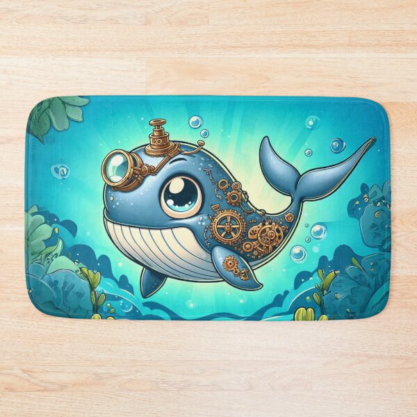 Item preview, Steampunk Bowhead Whale designed and sold by Sillytoe.