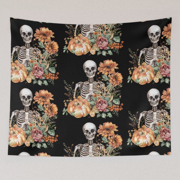 Item preview, Floral Skeleton Halloween designed and sold by ShadowOfNature.