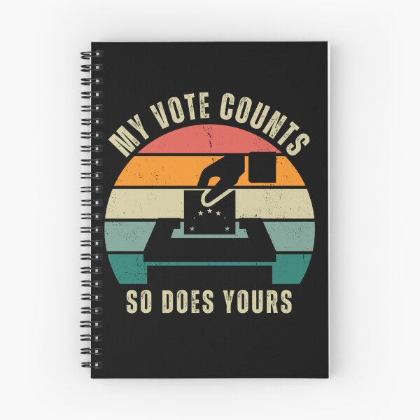 Item preview, Vintage sunset My Vote Counts, So Does Yours – Empowering Democracy & Equality designed and sold by DesignDazzles.