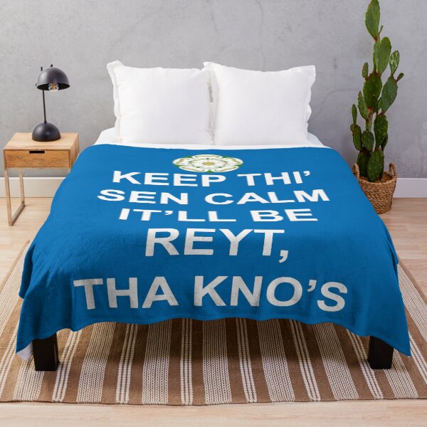 Item preview, Keep Thi Sen Calm Itll Be Reyt Tha Knos White Text designed and sold by taiche.
