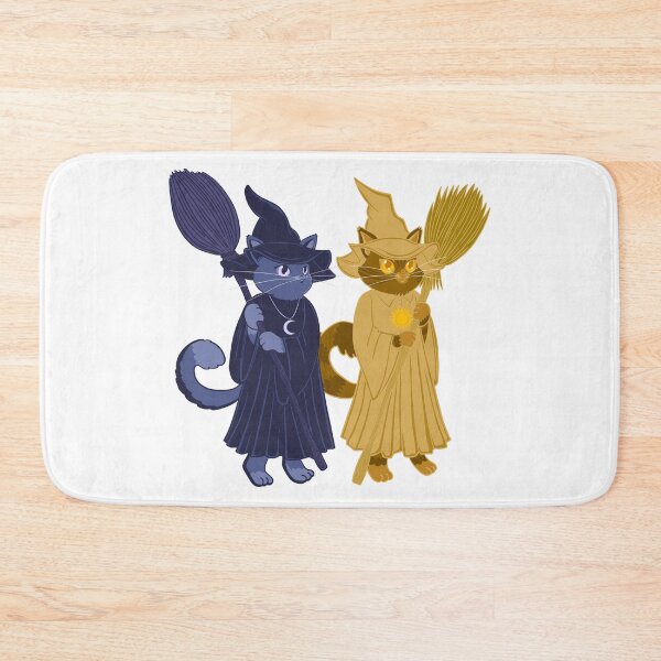 Item preview, Moon and Sun Halloween witch cats  designed and sold by MariaPencilArt.