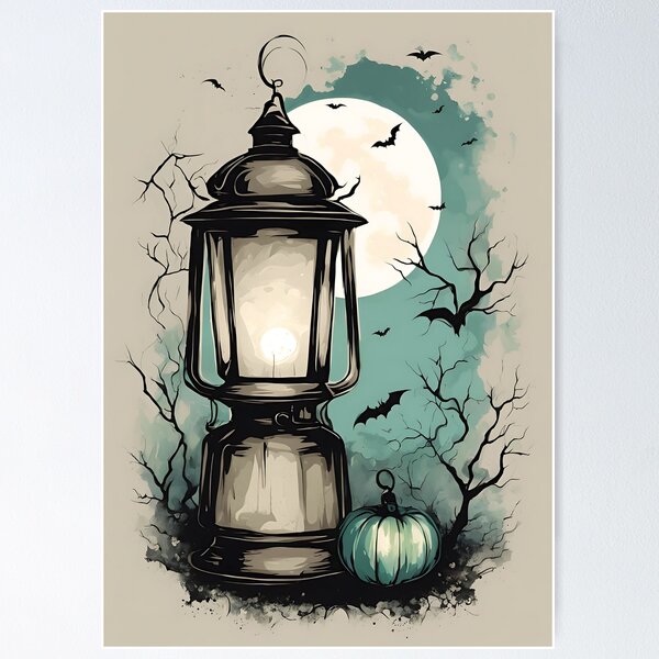 Item preview, Farol de Halloween - Brasa brillante designed and sold by Horatio Spectre.