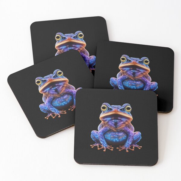 Item preview, Neon Glow Frog Design: Vibrant Bioluminescent Amphibian Art designed and sold by love3617.