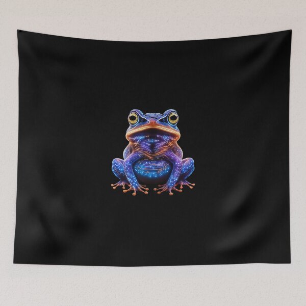 Item preview, Neon Glow Frog Design: Vibrant Bioluminescent Amphibian Art designed and sold by love3617.