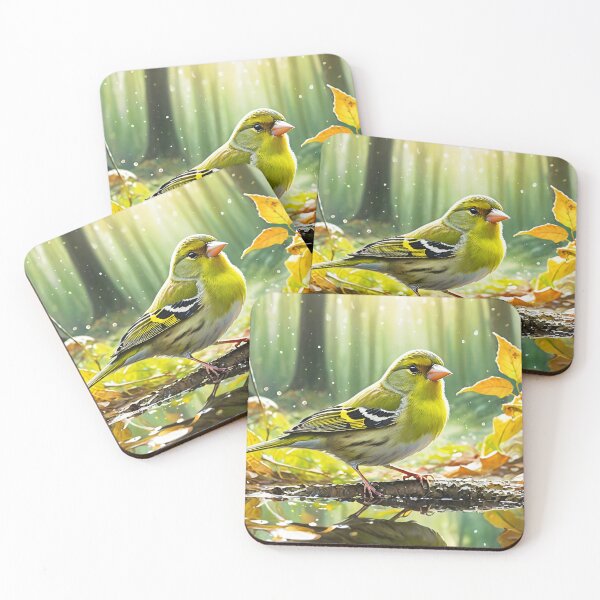 Item preview, The greenfinch at the puddle designed and sold by LilithsDesires.