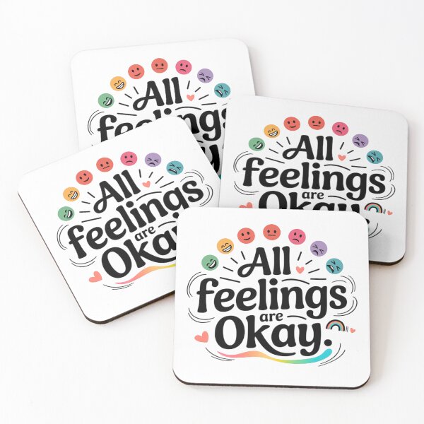 Item preview, All Feelings Are Okay Emotional Wellness Therapist Art designed and sold by BunBuntheDog-.