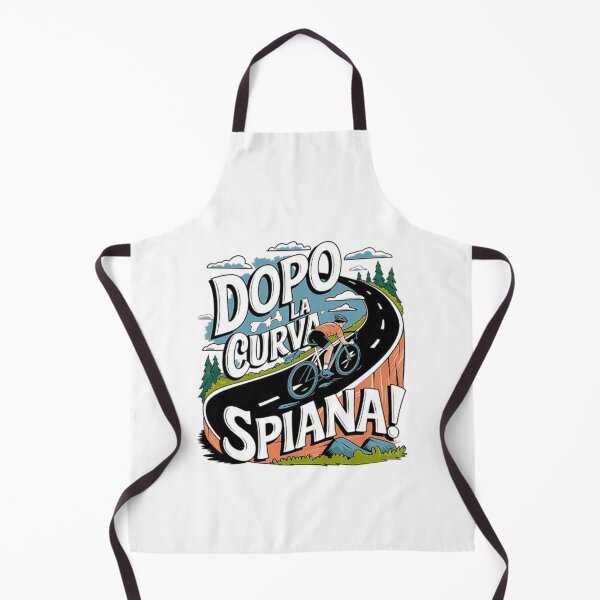 Item preview, Motivational Cycling Art: ‘Dopo la Curva Spiana’ Road Biking Poster designed and sold by love3617.