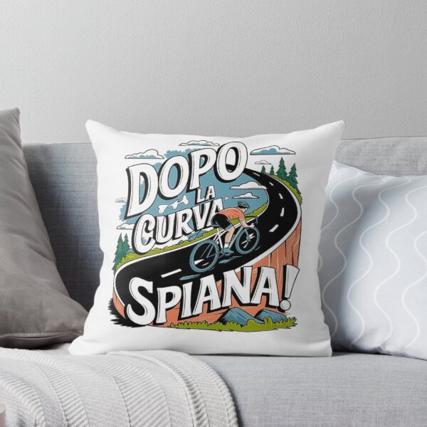Item preview, Motivational Cycling Art: ‘Dopo la Curva Spiana’ Road Biking Poster designed and sold by love3617.