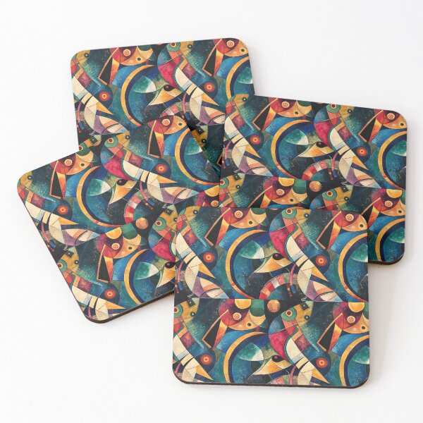 Item preview, Between Curves and Angles: Abstractions designed and sold by MidArtForge.