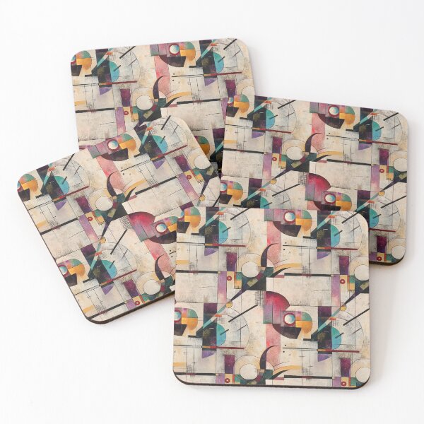 Item preview, Between Curves and Angles: Abstractions designed and sold by MidArtForge.
