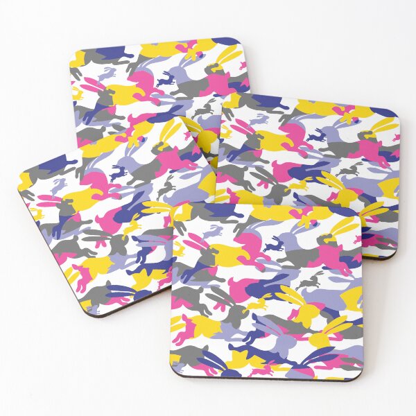 Item preview, Rabbit Camo - Pink, Blue, Yellow designed and sold by bunbun369.