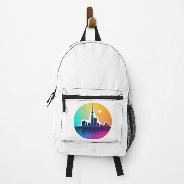 Item preview, Modern iconic city logo on white background designed and sold by MiraCleAI.