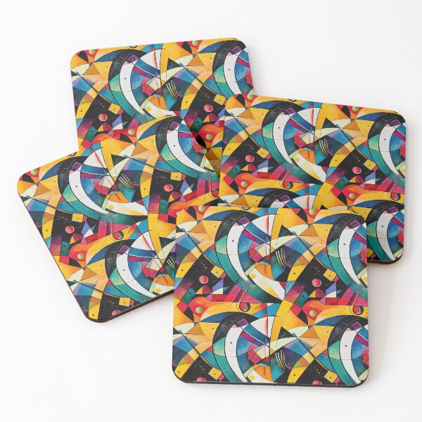 Item preview, Between Curves and Angles: Abstractions designed and sold by MidArtForge.
