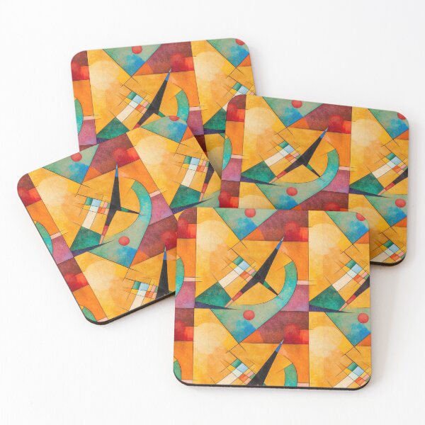 Item preview, Between Curves and Angles: Abstractions designed and sold by MidArtForge.