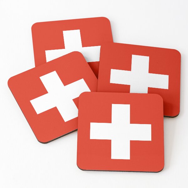 Item preview, Switzerland Flag: Bold Cross of Neutrality and Peace designed and sold by communedesigns.