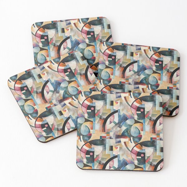 Item preview, Between Curves and Angles: Abstractions designed and sold by MidArtForge.