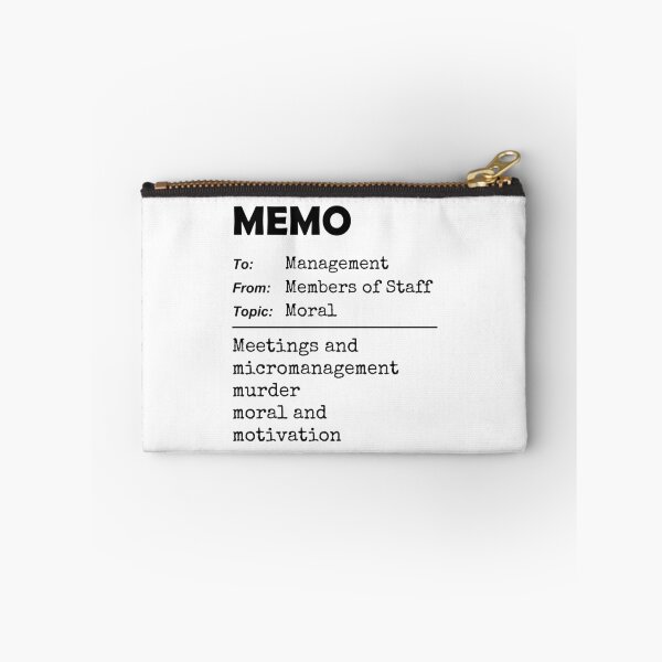 Item preview, MEMO: Meetings and micromanagement murder moral and motivation designed and sold by Jeeb-Arts.