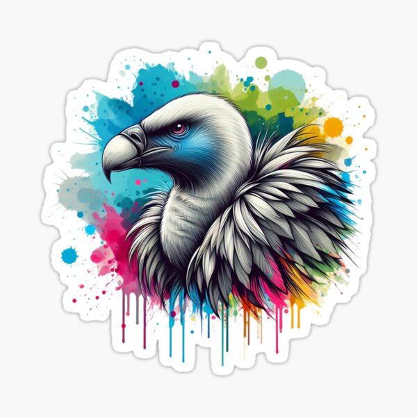 Item preview, A beautiful vulture with a colorful background designed and sold by Marcoshop10.