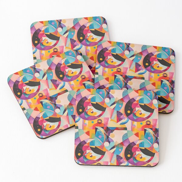 Item preview, Between Curves and Angles: Abstractions designed and sold by MidArtForge.