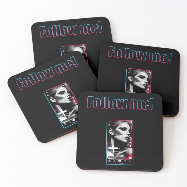 Item preview,  Tiktok follow me 3 transparent letters designed and sold by jaharek.
