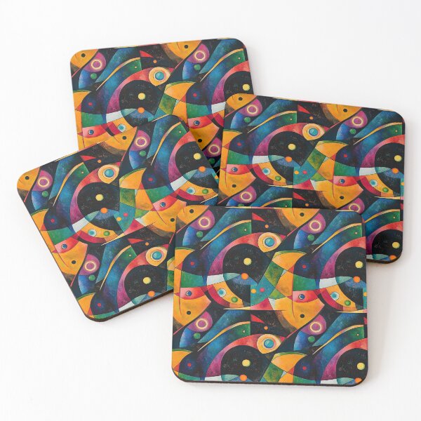 Item preview, Between Curves and Angles: Abstractions designed and sold by MidArtForge.