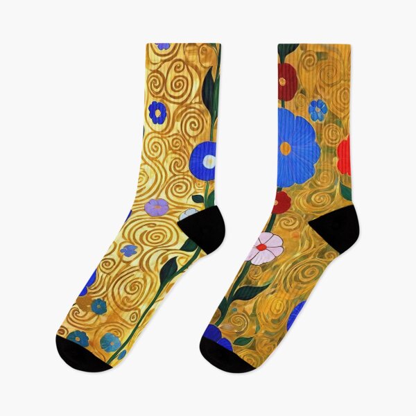 Item preview, Gustav Klimt Flowers with Gold designed and sold by maniacfitness.