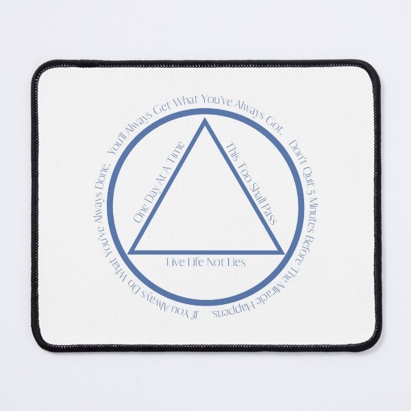 Item preview, AA Slogan Alcoholics Anonymous Slogans in Symbol designed and sold by Simea8.
