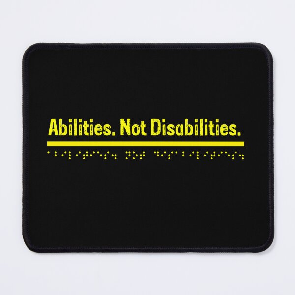 Item preview, Abilities not Disabilities - Yellow  designed and sold by Bad Zombie .