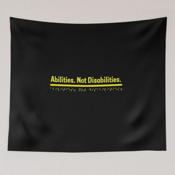 Item preview, Abilities not Disabilities - Yellow  designed and sold by Bad Zombie .