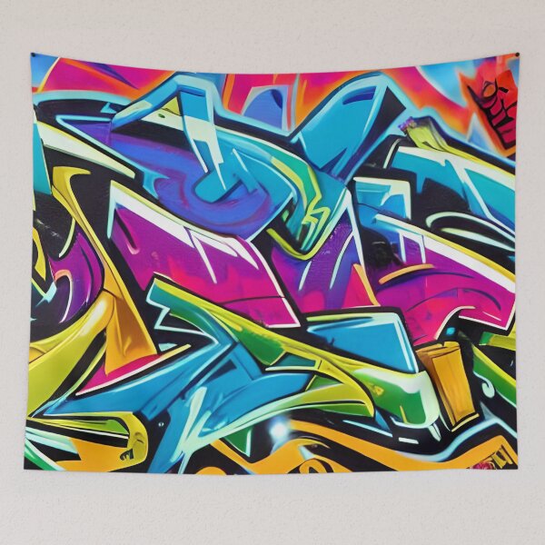 Item preview, Street Art Meets Abstract Design In Vibrant Digital Fusion | 332 designed and sold by City Graffix Design Co..