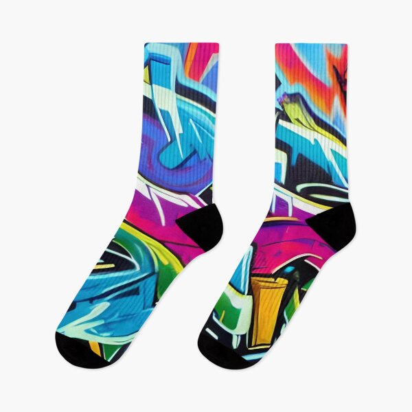 Item preview, Street Art Meets Abstract Design In Vibrant Digital Fusion | 332 designed and sold by City Graffix Design Co..