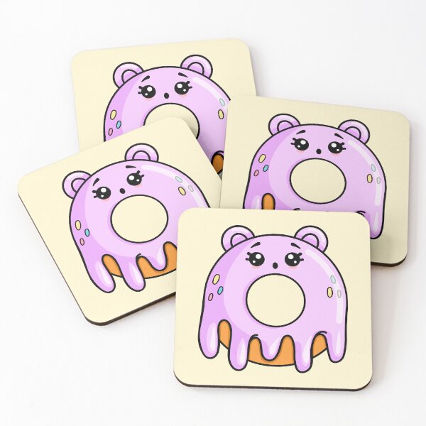 Item preview, Funny cute donut in kawaii style. Sweet dessert designed and sold by IrinaCuteLab.