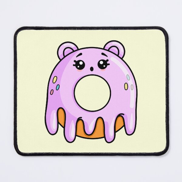 Item preview, Funny cute donut in kawaii style. Sweet dessert designed and sold by IrinaCuteLab.