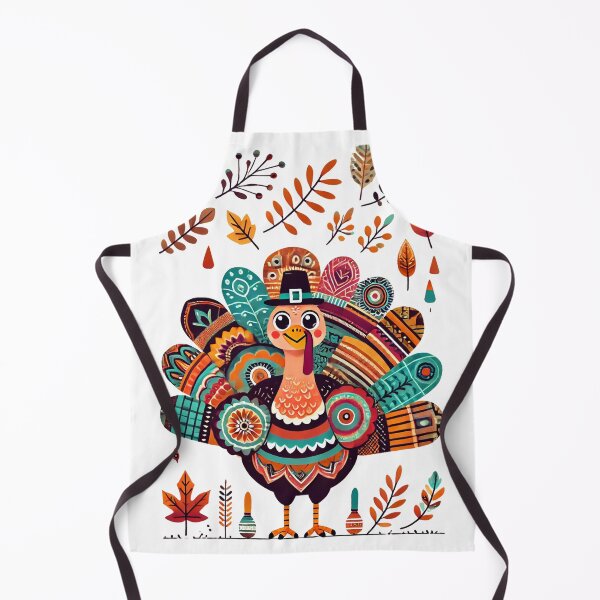 Item preview, Whimsical Festive Turkey with Colorful Feathers designed and sold by Mjonkey.