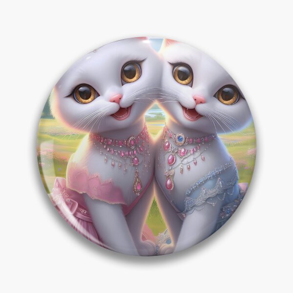Item preview, Royal Feline Sisters in a Fantasy Meadow designed and sold by Daofa.