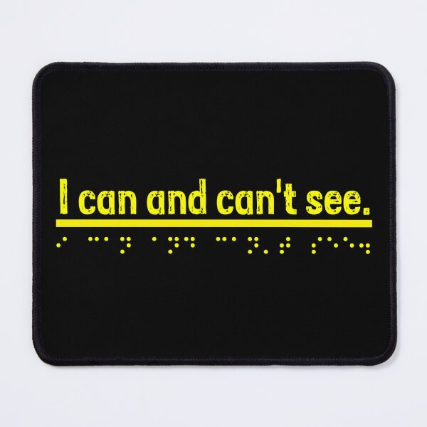 Item preview, I can and can't see  - Yellow  designed and sold by Bad Zombie .