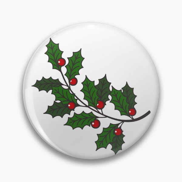 Item preview, Evergreen branche with red berries in vector style designed and sold by BellaRoxiell.