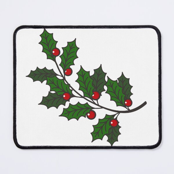 Item preview, Evergreen branche with red berries in vector style designed and sold by BellaRoxiell.