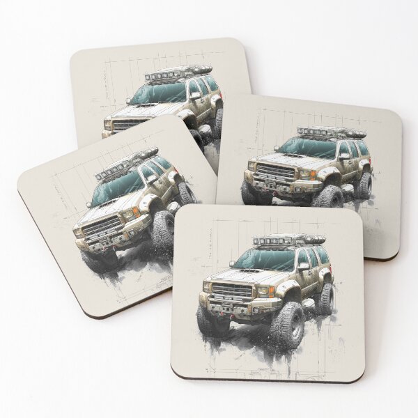 Item preview, Monster Truck 4x4 Blueprint Art designed and sold by undsund.