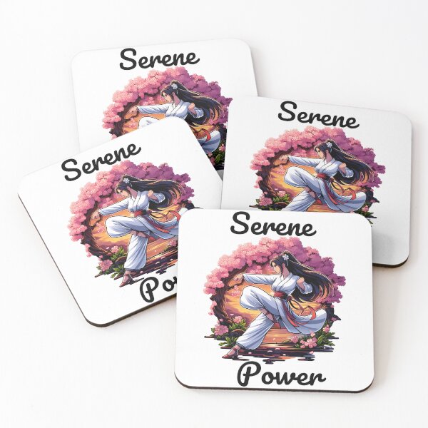 Item preview, Serene Power Anime Design – Graceful Martial Arts under Cherry Blossom Tree designed and sold by Dantin.