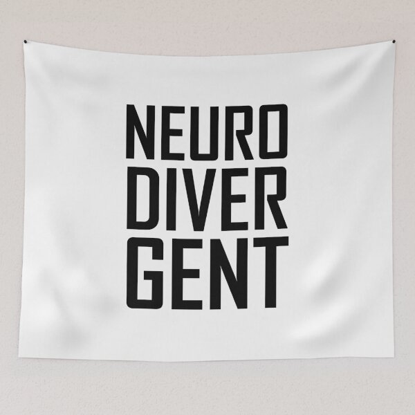 Item preview, neuro diver gent text design designed and sold by EmeraldeaArt.